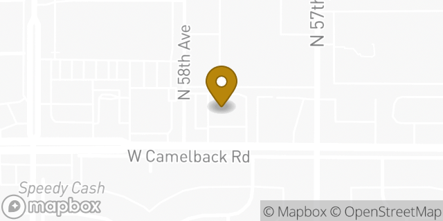Map showing the location of Chase Bank in Glendale, AZ 85301
