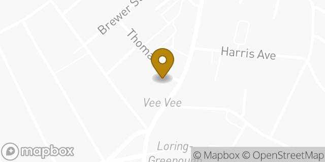 Map showing the location of Dunkin' in Jamaica Plain, MA 02130