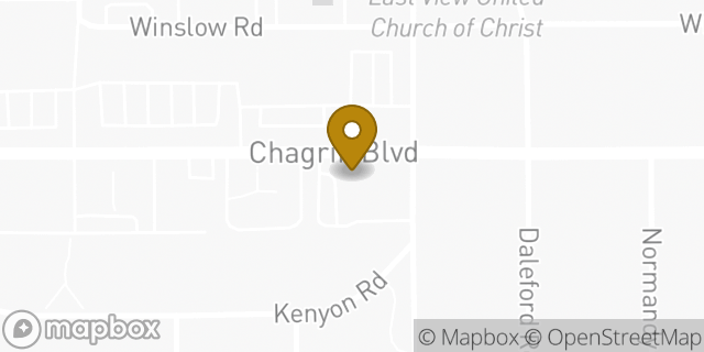 Map showing the location of CVS Pharmacy in Shaker Heights, OH 44120