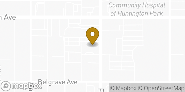 Map showing the location of Bank of America in Huntington Park, CA 90255