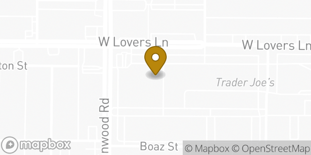 Map showing the location of Starbucks in Dallas, TX 75209