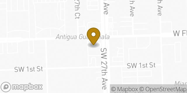 Map showing the location of Walgreens in Miami, FL 33135