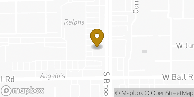Map showing the location of Bank of America in Anaheim, CA 92804