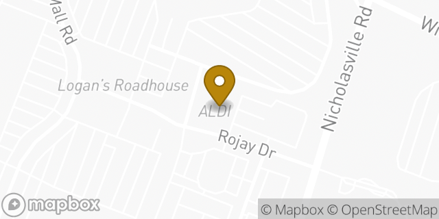 Map showing the location of Aldi in Lexington, KY 40503