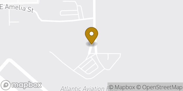 Map showing the location of Orlando - Atlantic Aviation ORL Executive Airport (Private Flights Only) in Orlando, FL 32803