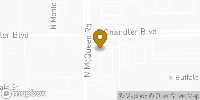 Map showing the location of QuikTrip in Chandler, AZ 85225