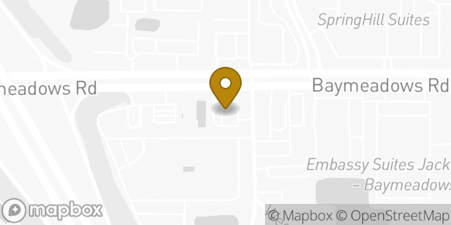 Map showing the location of Chipotle Mexican Grill in Jacksonville, FL 32256