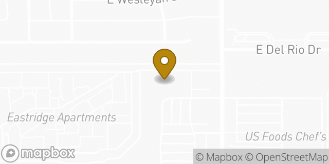 Map showing the location of Planet Fitness in Tempe, AZ 85282