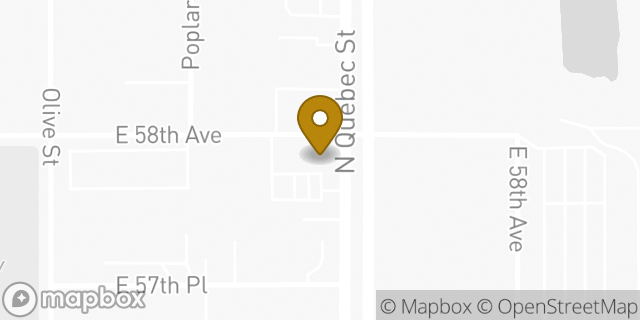 Map showing the location of Amazon Locker - Unreal in Commerce City, CO 80022
