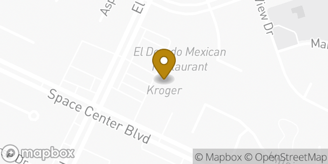 Map showing the location of Kroger in Houston, TX 77062