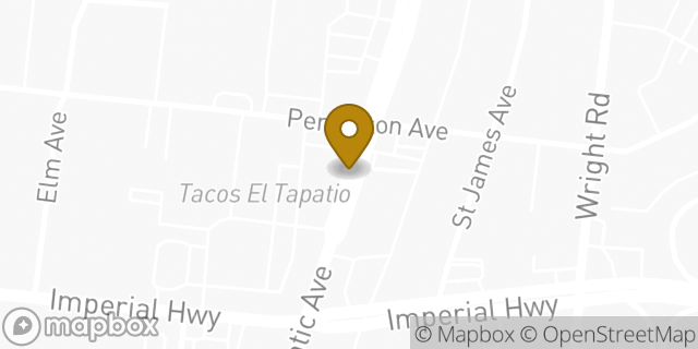 Map showing the location of Starbucks in Lynwood, CA 90262