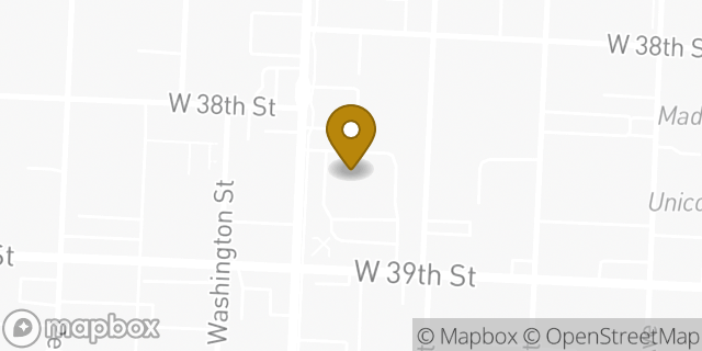 Map showing the location of Walgreens in Kansas City, MO 64111