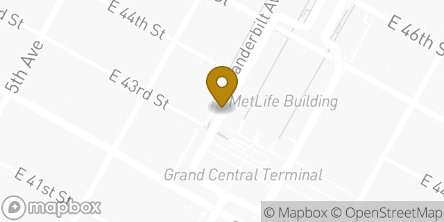 Map showing the location of Starbucks in New York, NY 10017