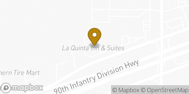 Map showing the location of La Quinta Inn & Suites San Antonio by Frost Bank Center in San Antonio, TX 78219