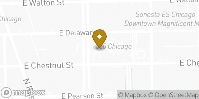 Map showing the location of Starbucks in Chicago, IL 60611