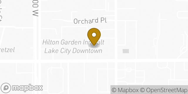 Map showing the location of Starbucks in Salt Lake City, UT 84101