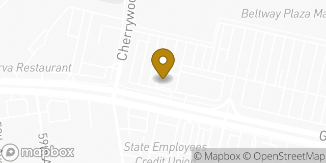 Map showing the location of Bank Of America in Greenbelt, MD 20770
