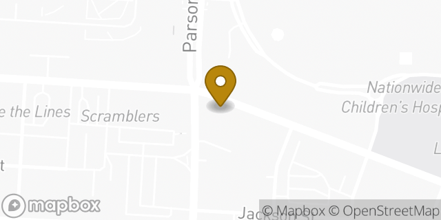 Map showing the location of Panera Bread in Columbus, OH 43205