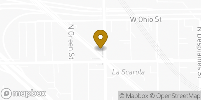 Map showing the location of 7-Eleven in Chicago, IL 60642