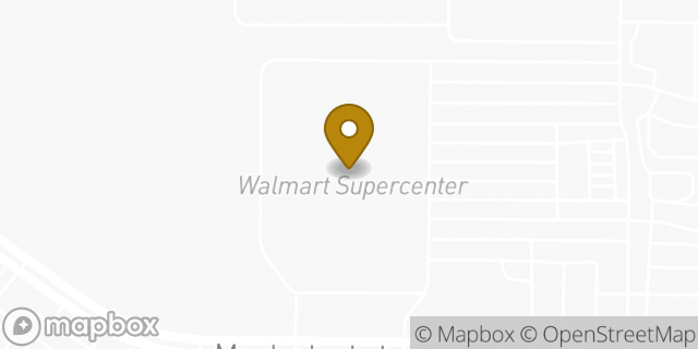Map showing the location of Walmart Supercenter in Plano, TX 75075