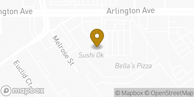 Map showing the location of Subway in Riverside, CA 92504