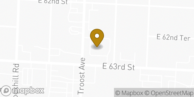 Map showing the location of Walgreens in Kansas City, MO 64110