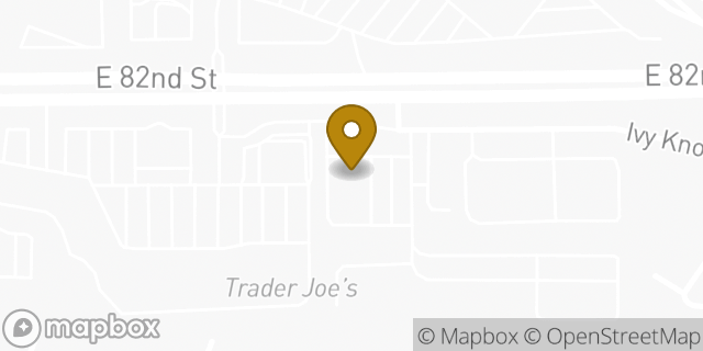 Map showing the location of Chuck E. Cheese in Indianapolis, IN 46250