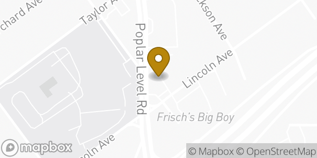 Map showing the location of ATM Speedway in Louisville, KY 40213