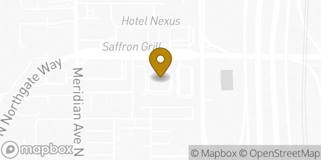 Map showing the location of Starbucks in Seattle, WA 98133