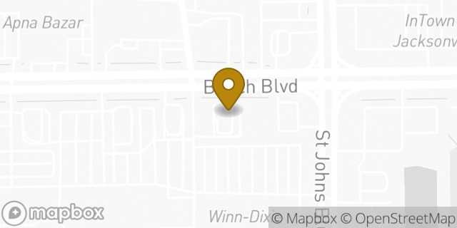 Map showing the location of McDonald's in Jacksonville, FL 32246