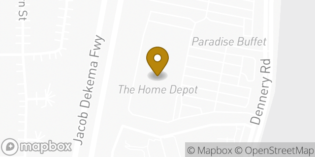 Map showing the location of The Home Depot in San Diego, CA 92154