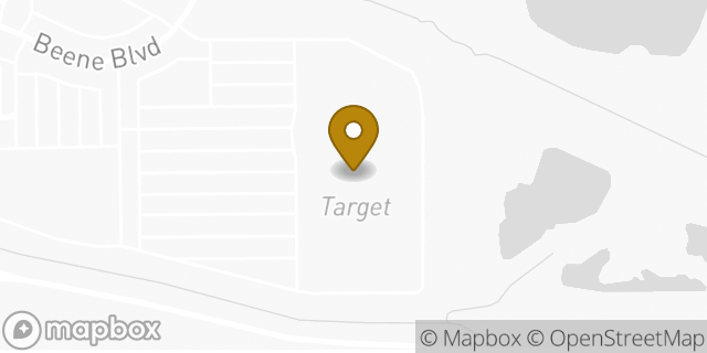 Map showing the location of Target in Bossier City, LA 71111