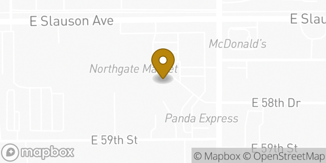 Map showing the location of Chase in Los Angeles, CA 90001