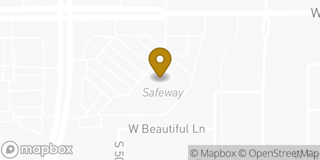 Map showing the location of Coinme in Phoenix, AZ 85339