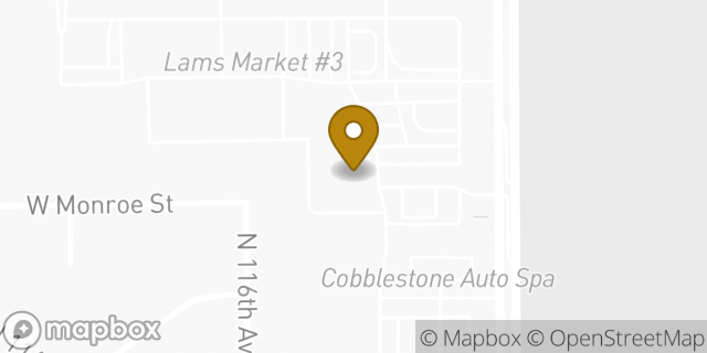 Map showing the location of Planet Fitness in Avondale, AZ 85323