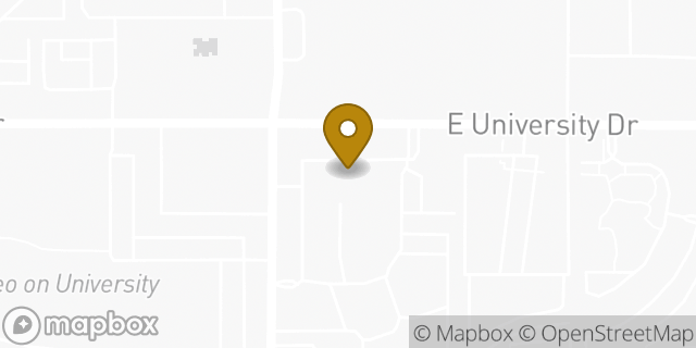 Map showing the location of Subway in Tempe, AZ 85281