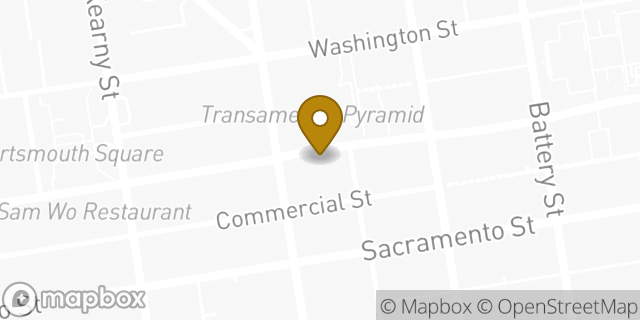 Map showing the location of Starbucks in San Francisco, CA 94111