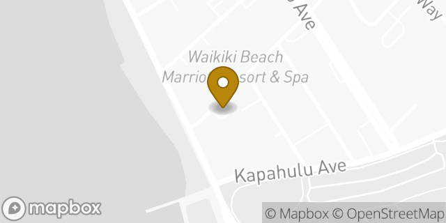 Map showing the location of Avis Car Rental in Honolulu, HI 96815