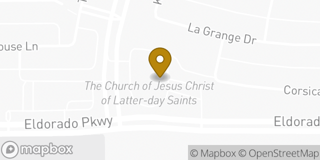 Map showing the location of The Church of Jesus Christ of Latter-day Saints in Frisco, TX 75035