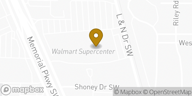 Map showing the location of Subway in Huntsville, AL 35801