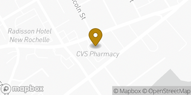 Map showing the location of ATM CVS in New Rochelle, NY