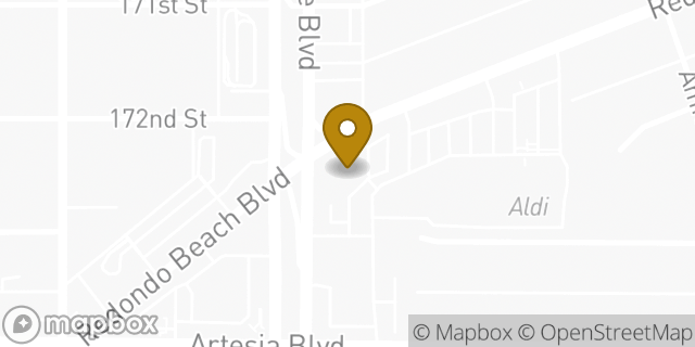 Map showing the location of Chase Bank in Torrance, CA 90504