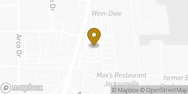 Map showing the location of McDonald's in Jacksonville, FL 32211
