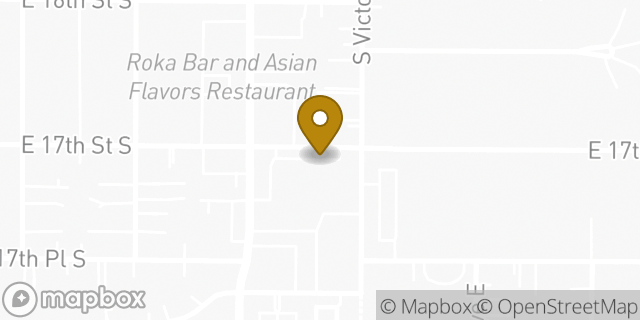 Map showing the location of Chapman Child Learning Center in Tulsa, OK 74104