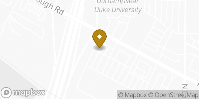 Map showing the location of Dunkin' in Durham, NC 27705