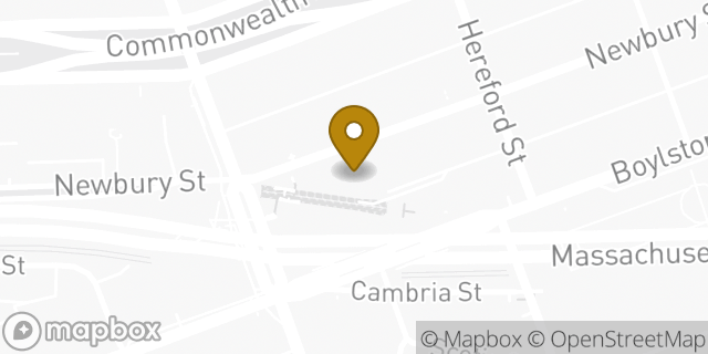 Map showing the location of Patagonia in Boston, MA 02115