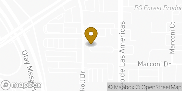 Map showing the location of The UPS Store in San Diego, CA 92154