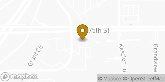 Map showing the location of Starbucks Coffee Company in Overland Park, KS 66204