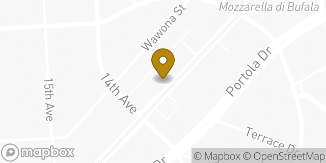 Map showing the location of The UPS Store in San Francisco, CA 94127
