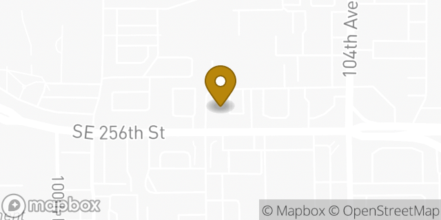Map showing the location of Starbucks in Kent, WA 98030